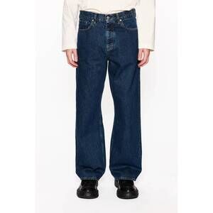 NEW HOPE criss loose fit wide leg cotton jean in dark indigo